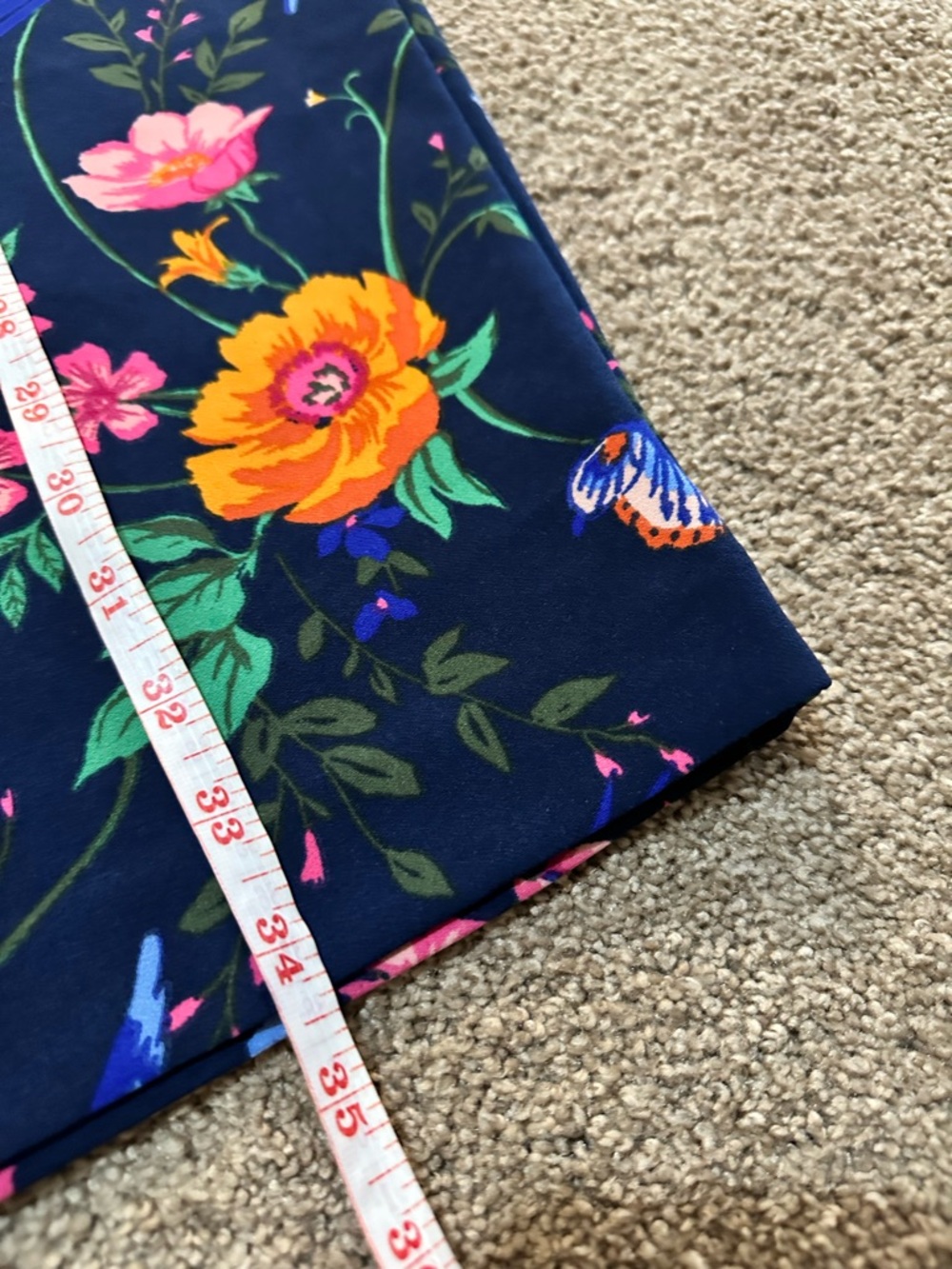 Old Navy Harper mid rise floral crop pants size 26 - Picture 8 of 11